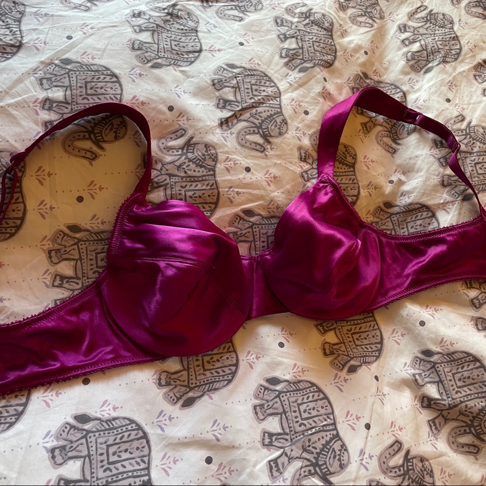 3/$30 | Vintage Raspberry Silk VS Balconette